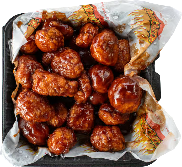 Boneless Wings in BBQ Sauce